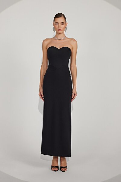 NOK İSTANBUL Carmen Kiss Maxi Dress Black
