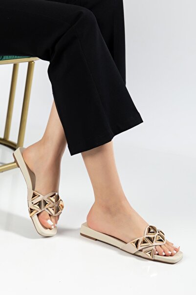 SUİNS SHOES Suins Marina Model cu pietre aplicate papuci