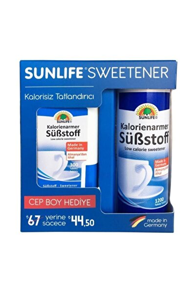 Sunlife Sweetener Tatlanıdırıcı 1200+300 Tablet