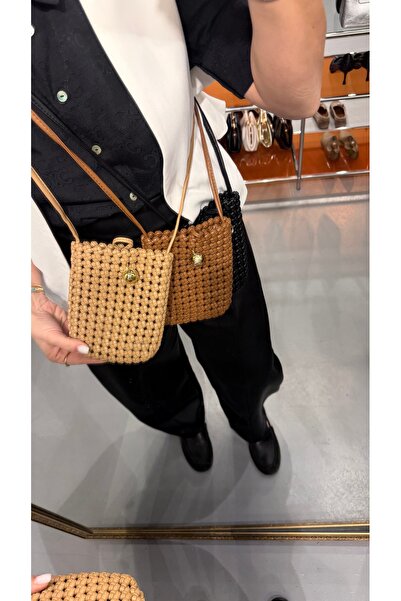 Eataly Shoes Ea Mini Beige Terra Weave Bag