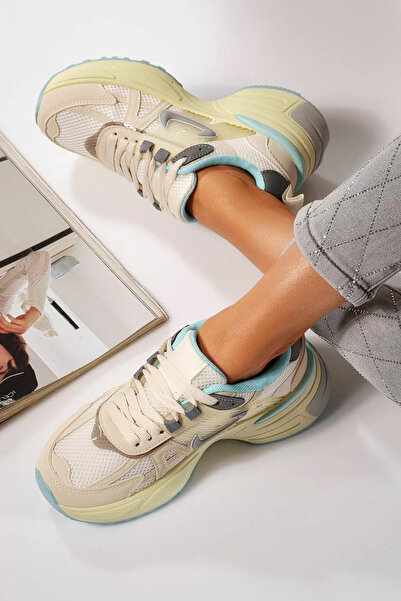 Zaira Adidasi dama bej din piele ecologica Amy #24603 - 40