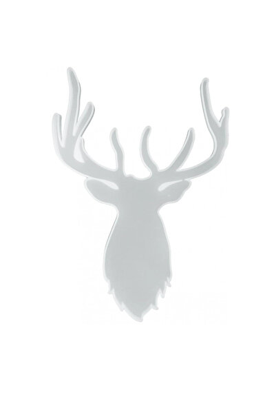 OEM Matrita pentru rasina epoxidica, model cerb, 36.2 x 25.7 cm, silicon, alb