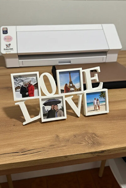 Genç 3D Sevgililer Gününe Özel Fotoğraf Çerçevesi - Romantik Kalp Tasarımlı E...