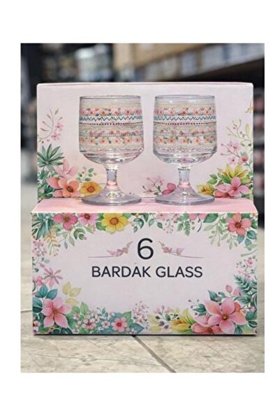 Muhtelif Vanes Magnolya Bardak 6lı 44074