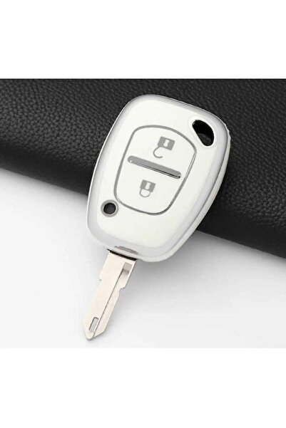ÖZEN KEYS Kangoo-Master-Trafic Nano Auto Key Remote Control Case White Silver