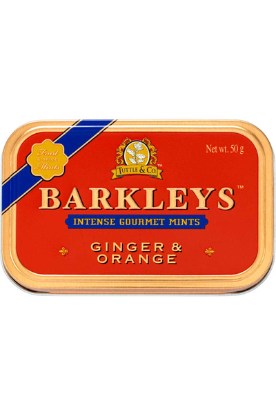 BARKLEYS Ginger Orange Zencefil ve Portakal Aromalı Mint Şeker Vegan 50g ( Al...