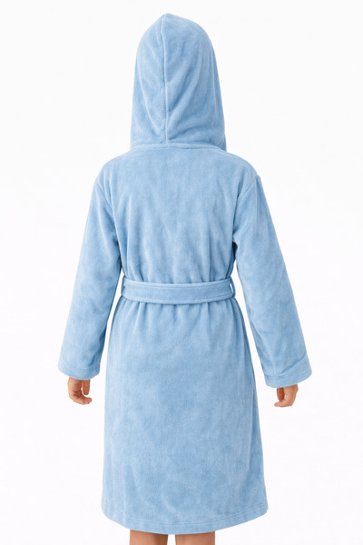 EMİLLİE 100% Cotton Export Surplus Unisex Velvet Children's Bathrobe