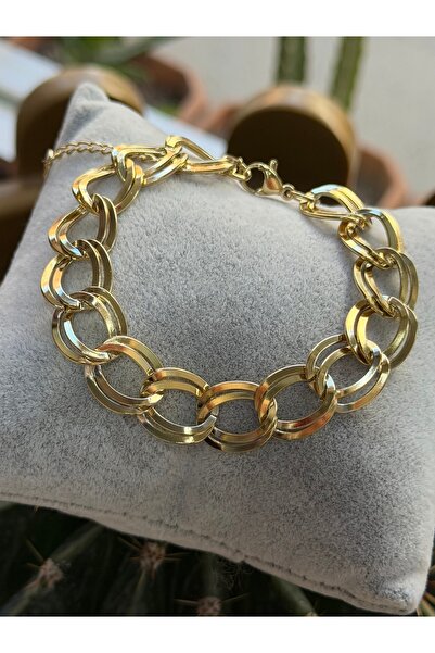 artistik bijuteri Flat Gold Milky Way Bracelet