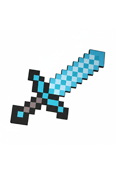 OEM Minecraft Sabie din Spumă - Diamond - mărime 45 cm - Albastru Jucărie Pix...
