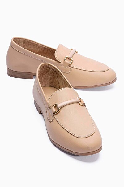 Mubiano Γυναικεία Γνήσιο Δέρμα Μπαλαρίνα Μεταλλικό Λεπτομέρεια με αξεσουάρ μο...