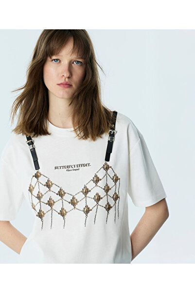 Twist KEMERLİ VE BASKILI TİŞÖRT