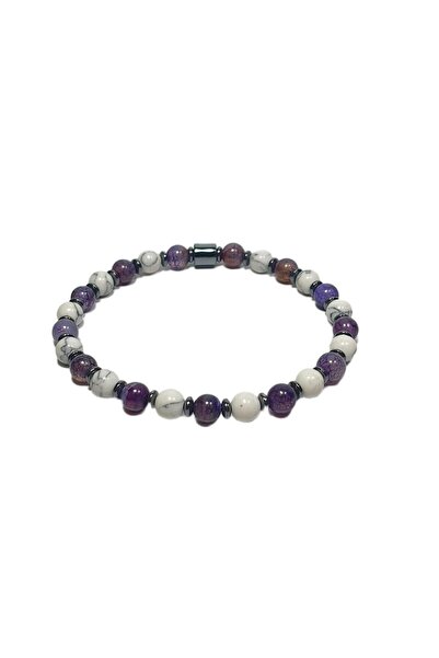 Janti Jtss26Blk1752 Ceyt Hematite Natural Stone Bracelet