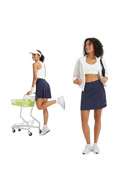 OEM Baleaf Tennis Sport Skirt - 2 in 1 - size XS - Blue - Badminton Shorts Ru...