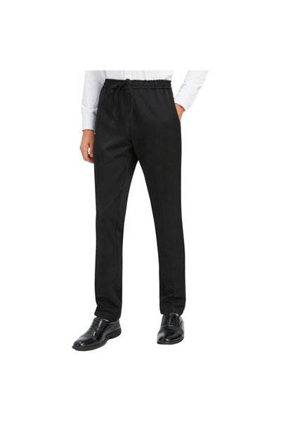 OEM Zylioo Pantaloni Chino - Regular Fit - mărime S - Negri - Material Elasti...