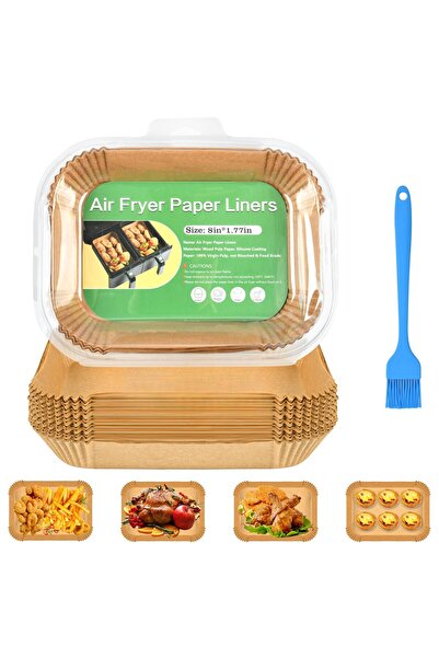 OEM Ninja Hârtie de Copt Airfryer 20,5x14cm Natur Set 220 Buc Forme Inserții ...