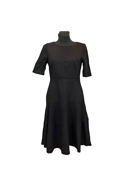 OEM Boden Rochie până la Genunchi - Casual - mărime 40 - Negru - Material Aer...