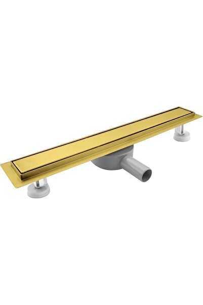 OEM SaniteModar Scurgere Liniară 120cm Auriu Inox Sifon 360 Plat Duș Rigolă