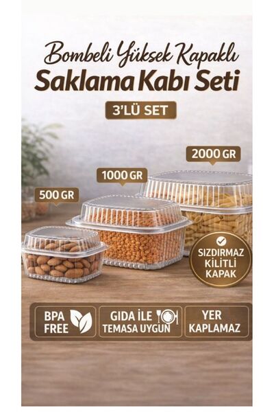 figanlar ambalaj Set de 3 recipiente pentru depozitarea alimentelor 500 1000 ...