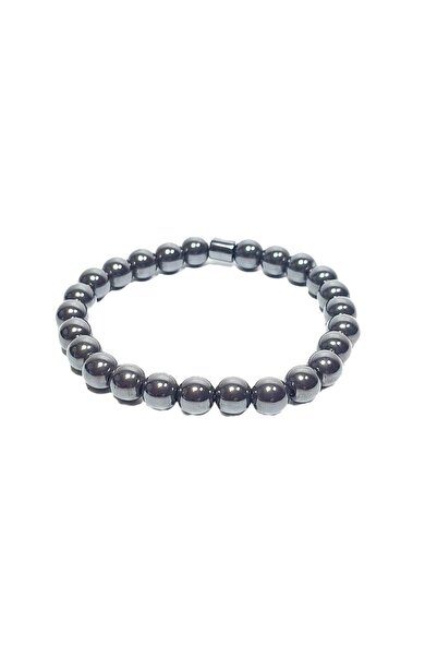 Janti Jtss26Blk1742 Hematite Natural Stone Bracelet