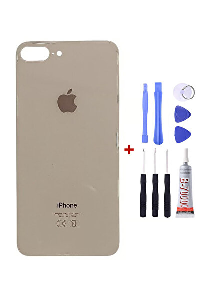 Yedcom Iphone 8 PLUS Gold Arka Cam Kapak Arka Pil Kapağı