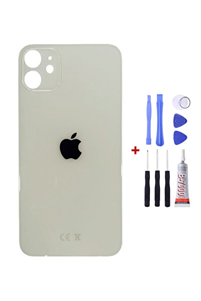 Yedcom Iphone 12 MİNİ Beyaz Arka Cam Kapak Arka Pil Kapağı