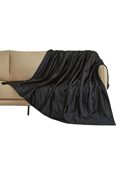 OEM Home Pătură Pufoasă - Premium - mărime 220x240 - Negru - Cuvertură Pat Pl...