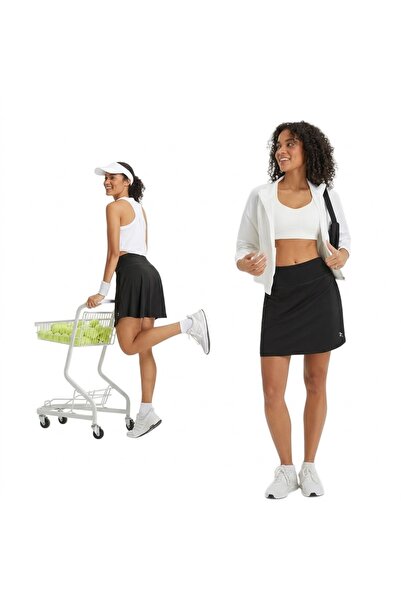 OEM Baleaf Fustă Sport 2 în 1 Tenis Golf Alergare, Mărime S, Neagră