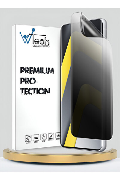 Wtech فيلم حماية شفاف رقيق ومرن مضاد للتجسس من الهيدروجيل لهاتف Xiaomi Poco M...