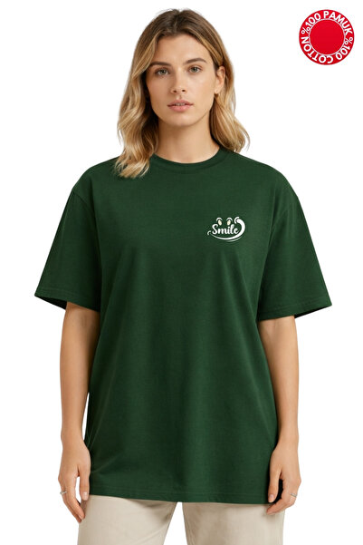 CLAYES SMILE ΜΙΝΙ ΤΣΙΡΟΥΝΑ ΜΠΛΟΥΖΑΚΙΑ ΜΕ ΣΤΑΜΠΑ NEFTI OVERSIZE - 100% ΒΑΜΒΑΚΙ