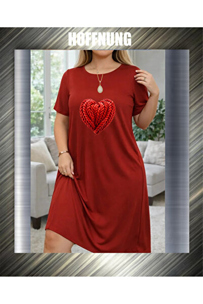 HOFFNUNG Tricou unisex cu mânecă scurtă, guler rotund, cu imprimeu inimă, cul...