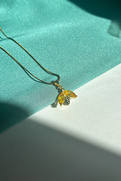 Berilya Aksesuar Steel Necklace with Bee Figure