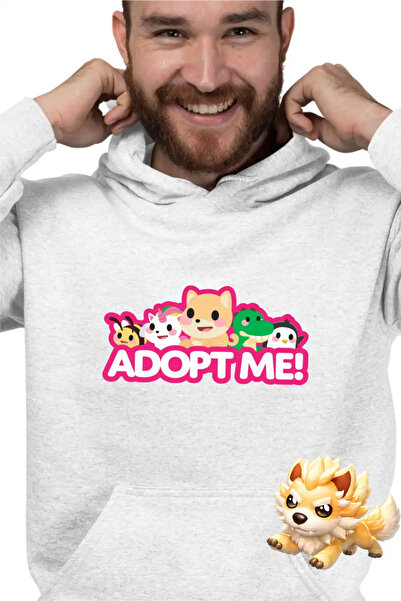 OEM Ανδρικό Φούτερ με Κουκούλα Adopt Me Roblox