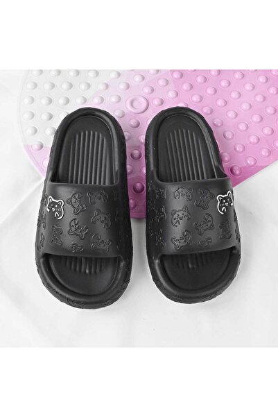 Tmall Women's Slippers, Foam, Lightweight, PD1083, Black