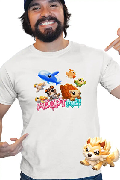 OEM Men's T-Shirt Roblox Adopt Me Hedgehog Whale