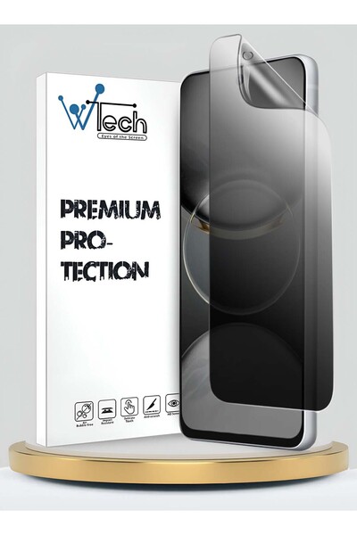 Wtech تكنو سبارك 30 سي 4G/5G 2024، غشاء هيدروجيل فاخر مضاد للتجسس، رقيق ومرن ...