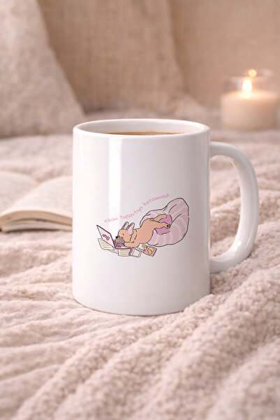 hit nokta Ruhum Katılamadı Yazılı Komik Ofis Temalı Kupa Bardak Minimal Porse...