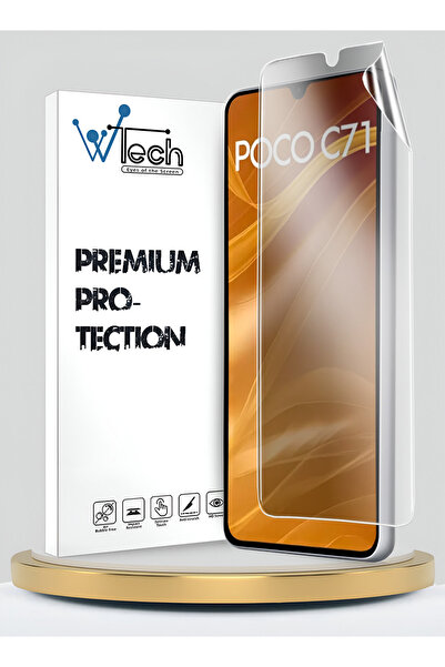 Wtech فيلم حماية شفاف رقيق ومرن مضاد للتجسس من الهيدروجيل لهاتف Xiaomi Poco C...