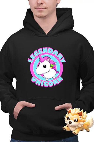 OEM Ανδρικό Φούτερ με Κουκούλα Adopt Me Roblox Legendary Unicorn