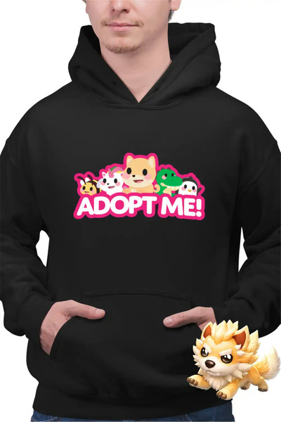 OEM Ανδρικό Φούτερ με Κουκούλα Adopt Me Roblox
