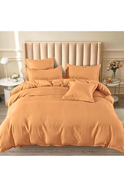 Kotonia Home Duvet cover 100% cotton, solid color ranforce, 200x220 cm, cocoa