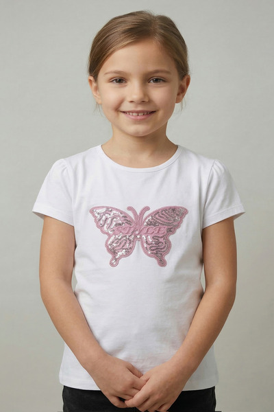 nacar çarşı Tricou roz pentru fete Butterfly cu model 23 aprilie 29 octombrie...