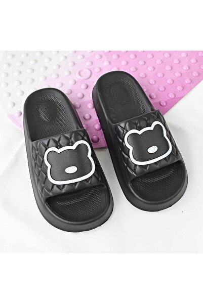 Tmall Women's Slippers, Foam, Lightweight, PD1085, Black