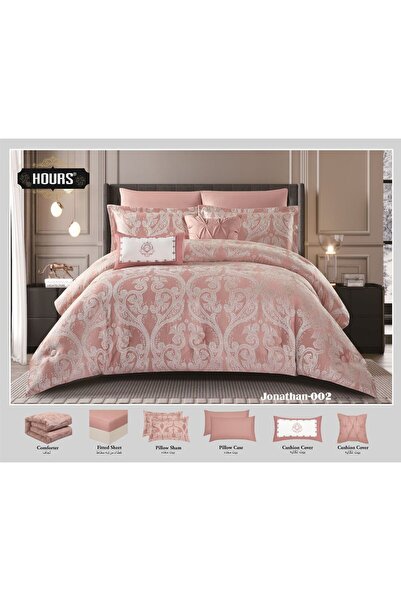 HOURS Summer Jacquard Bedspread, Single and a Half Size, 4 Pieces, Fluffy