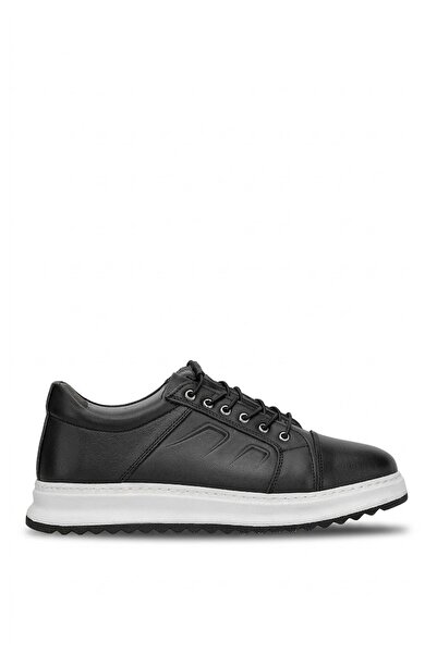 Ayakkabı Fuarı Elit 26Yslgld438C Men's Genuine Leather Casual Shoes Black - W...