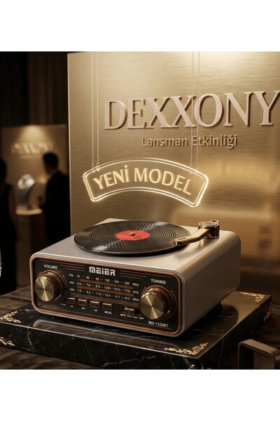 Dz11 Nostaljik Radyo Pikap Tasarımlı Şarjlı Bluetooth Hoparlör Retro FM/AM Radyo USB/TF/AUX Girişli