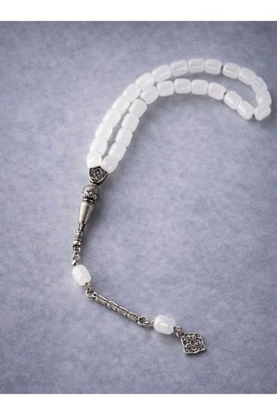 BNT LEO Rosary Beads White Plain