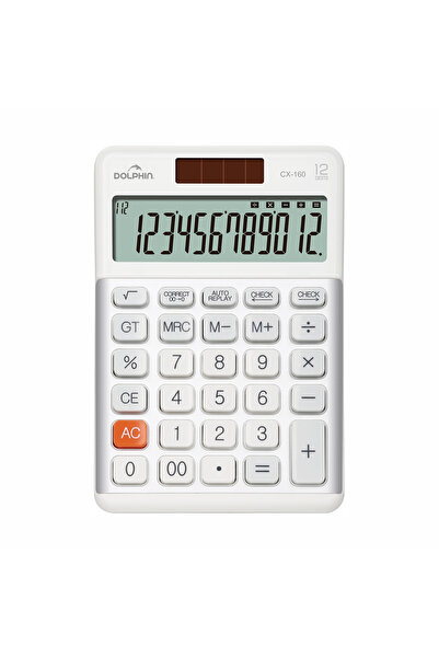 Dolphin CX-160 Compact Calculator – 12-Digit, 112-Step Check & Correct, Dual ...