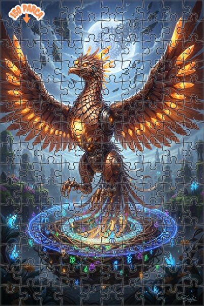 Esranın Dünyası Mechanical Feathered Bird with Crystal Wings Double-Layer Fra...