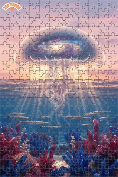 Esranın Dünyası لغز خشبي مكون من مزدوج الطبقات إطارًا من غالاكتيك ميدوز فانتا...