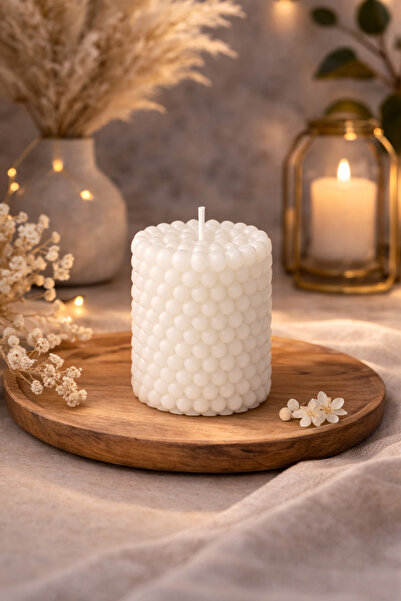 CandleCastCreation Bubble (Kabarcık) Mum Beyaz Okyanus Kokulu